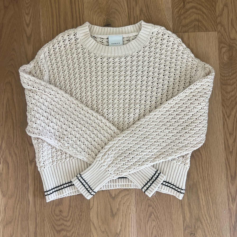 Varley Off-White Textured Sweater